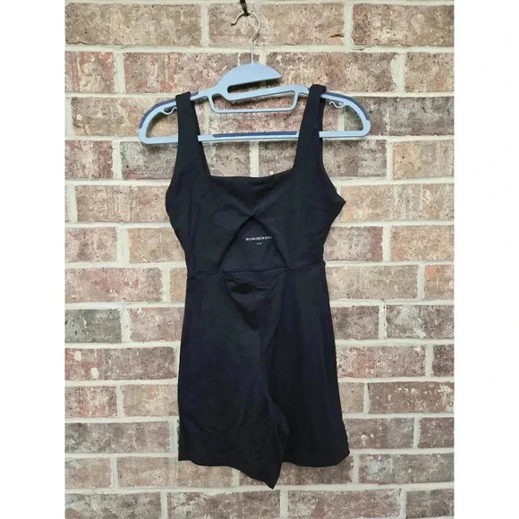 WeWoreWhat Cutout Black Active Romper Size S/P - Picture 6 of 6